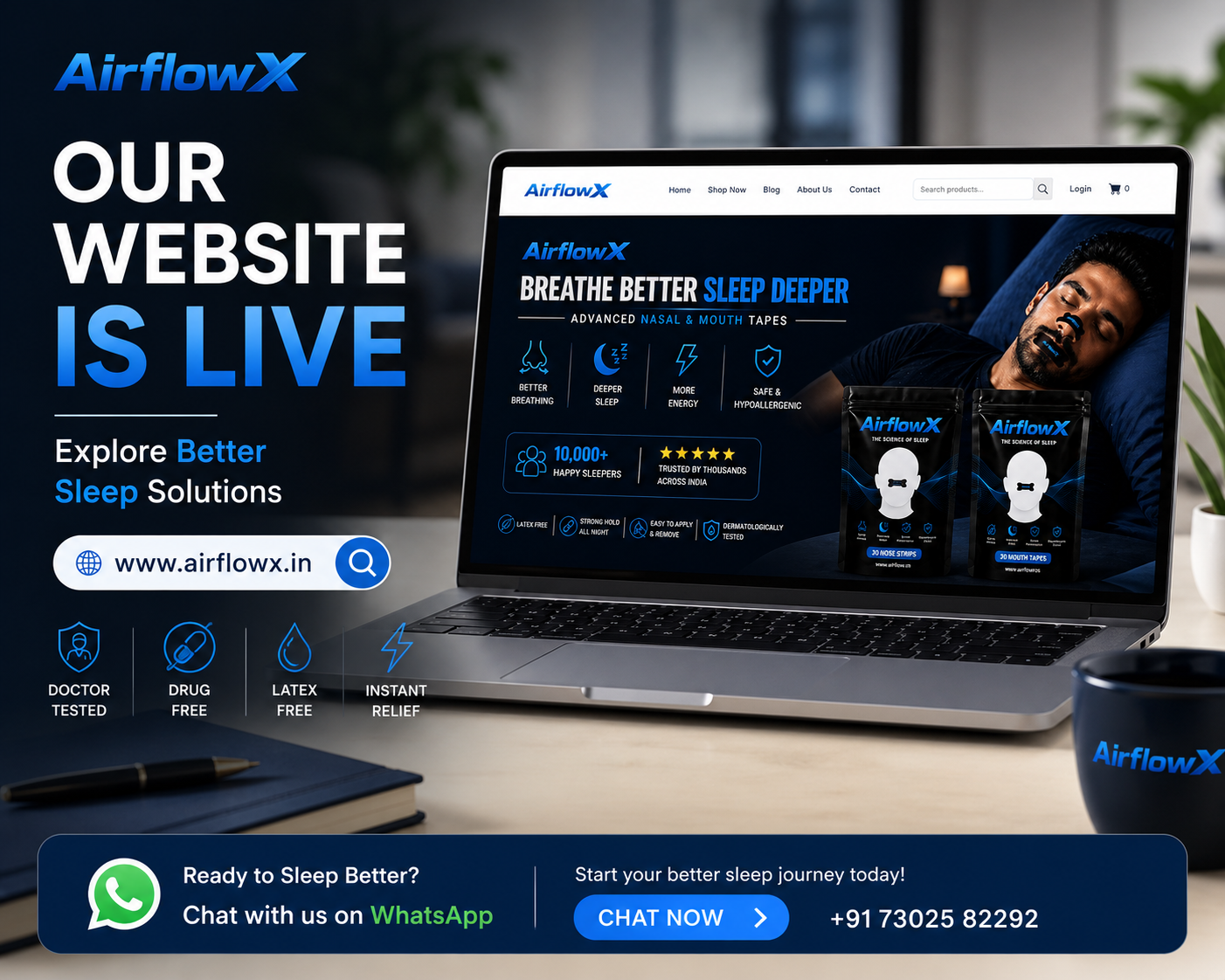 AirflowX Is Now Fully Live – Pre-Order Booking Open for Better Sleep & Better Breathing